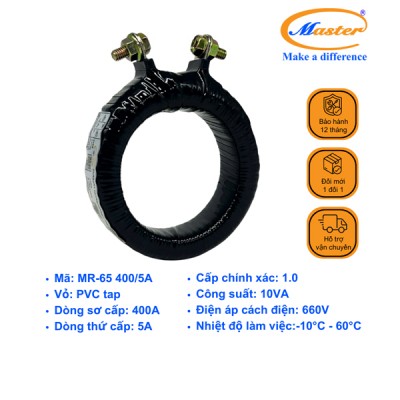 Biến Dòng Băng Quấn MR-65 400/5A CL1.0 10VA