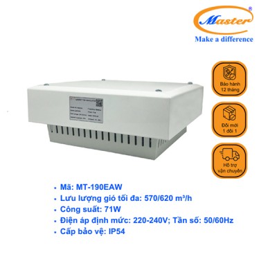 Quạt Hút Gắn Mái Tủ Điện MT-190EAW