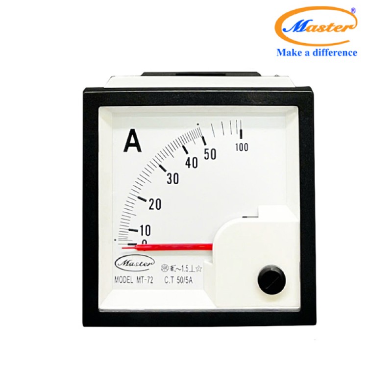 Đồng Hồ Đo Ampe MT-72 50/5A CL1.5 Master