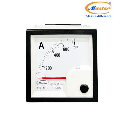 Đồng Hồ Đo Ampe MT-72 600/5A CL1.5 Master