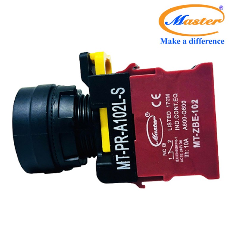 Nút Nhấn Có Đèn Đỏ Master - Loại Tự Nhả