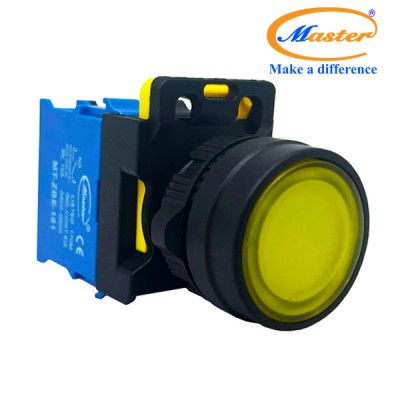 Nút Nhấn Có Đèn Vàng Master - Loại Tự Nhả
