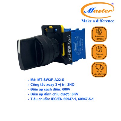 Công Tắc Xoay 3 Vị Trí