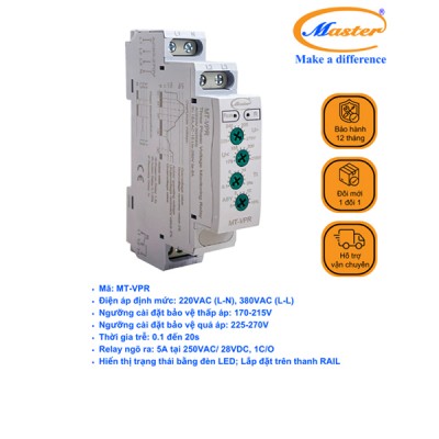 Rơ Le Bảo Vệ Điện Áp MT-VPR Master