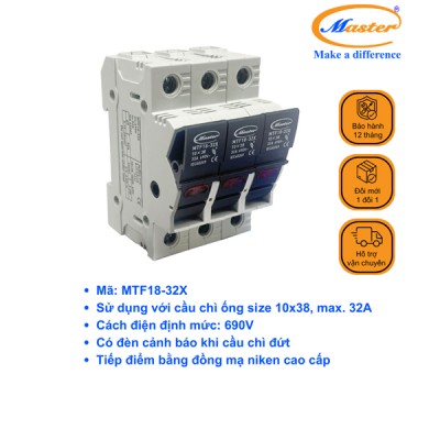 Vỏ cầu chì có đèn MTF18-32X Master