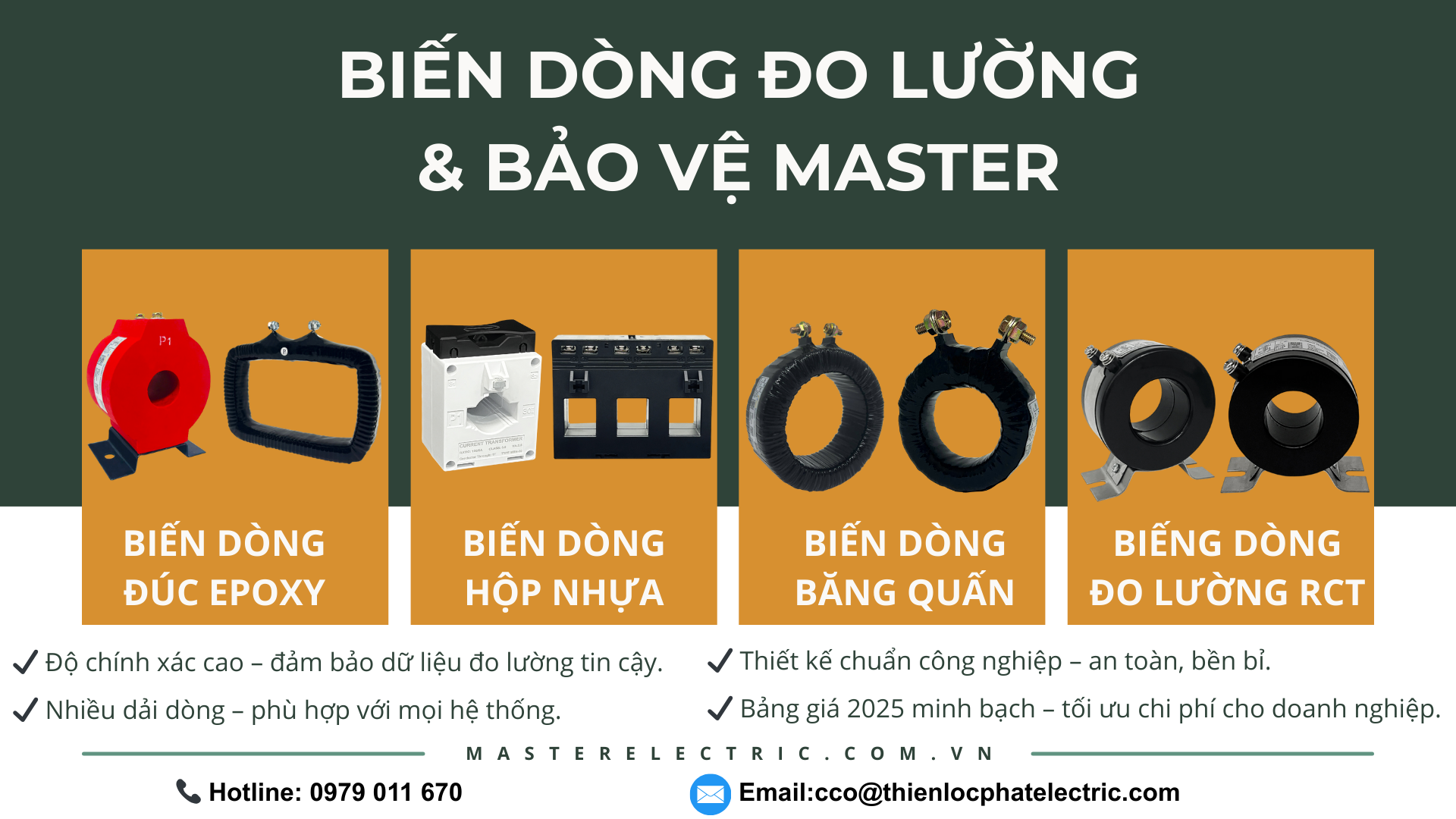 Biến Dòng Đo Lường & Bảo Vệ Master – Giải Pháp Toàn Diện Cho Tủ Điện
