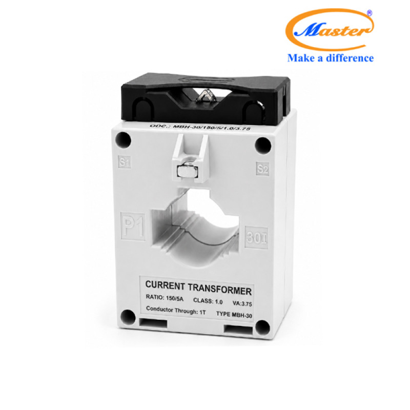 Biến Dòng Đo Lường Hộp Nhựa MBH-30 150/5A CL1.0 3.75VA Master