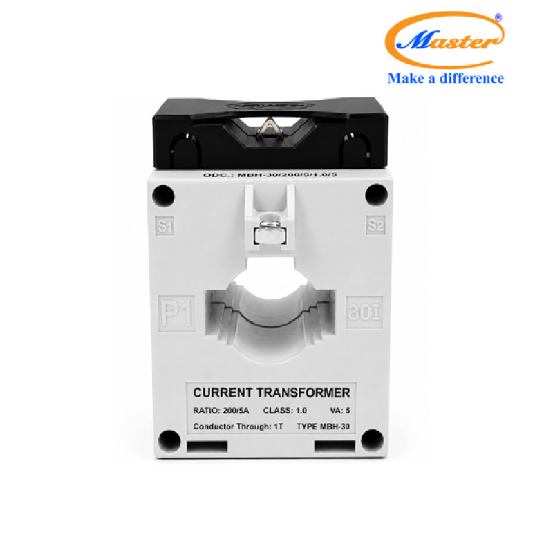 Biến Dòng Đo Lường Hộp Nhựa MBH-30 200/5A CL1.0 5VA Master