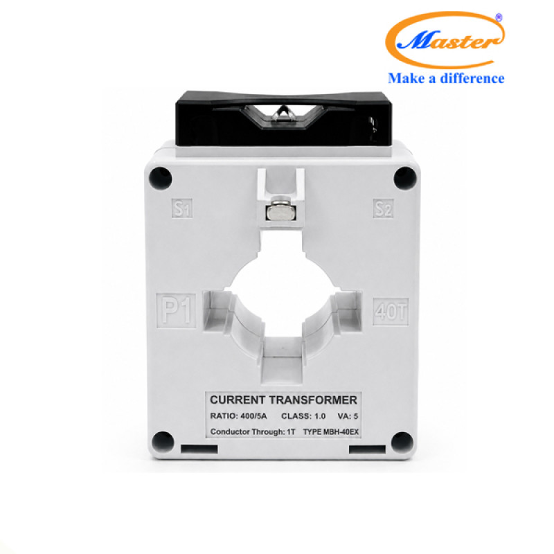 Biến Dòng Đo Lường MBH-40EX 400/5A CL1.0 5VA Master - Loại Epoxy Vỏ Nhựa