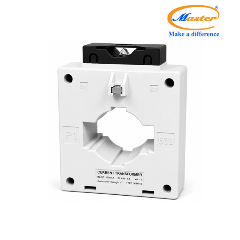 Biến Dòng Đo Lường Hộp Nhựa MBH-60 1200/5A CL0.5 15VA Master