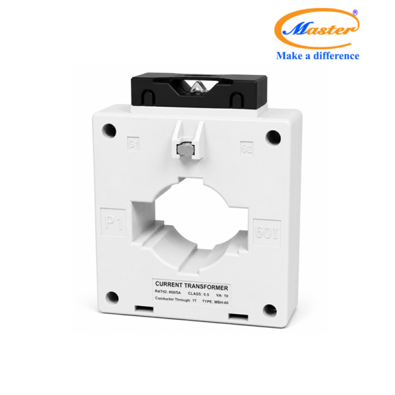 Biến Dòng Đo Lường Hộp Nhựa MBH-60 800/5A CL0.5 10VA Master