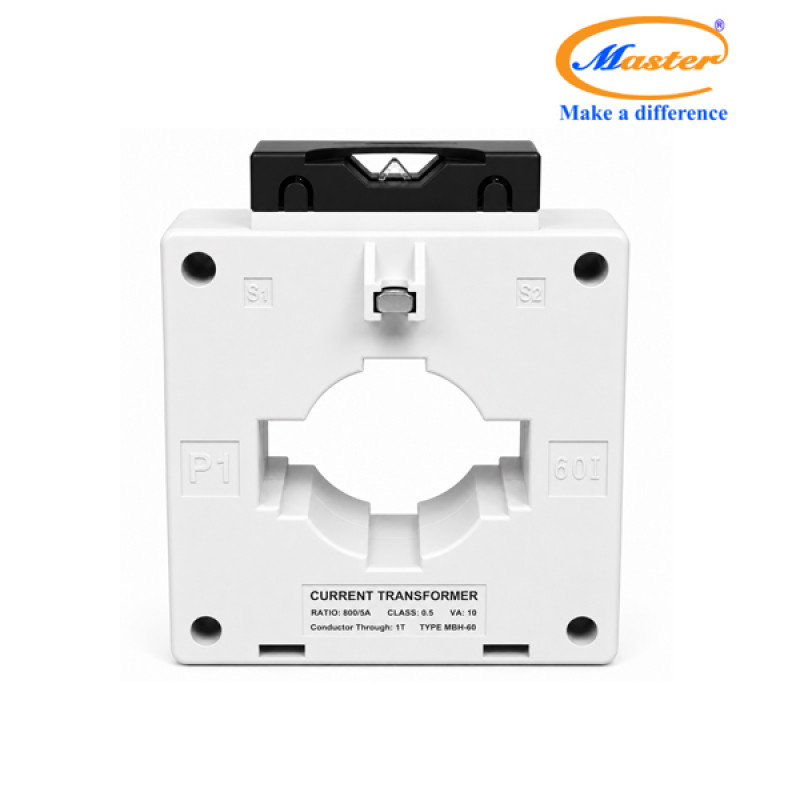 Biến Dòng Đo Lường Hộp Nhựa MBH-60 800/5A CL0.5 10VA Master