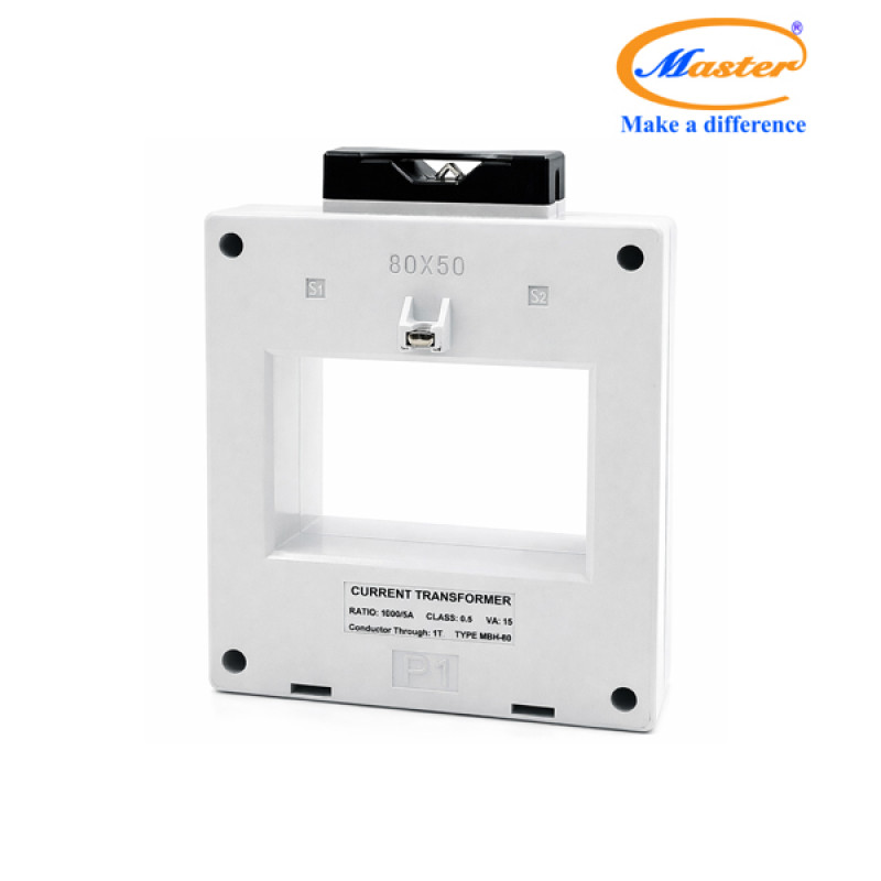 Biến Dòng Đo Lường Hộp Nhựa MBH-80 1000/5A CL0.5 15VA Master