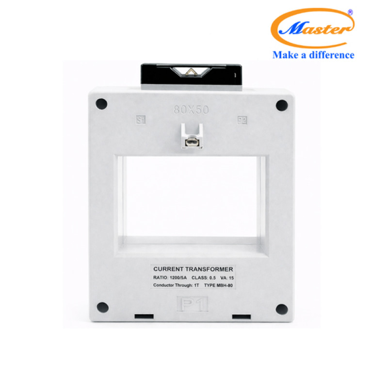 Biến Dòng Đo Lường Hộp Nhựa MBH-80 1200/5A CL0.5 15VA Master