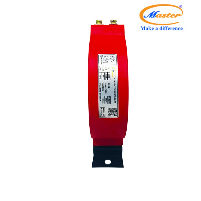 Biến Dòng Đo Lường MCT 1250/5A CL1.0 15VA Master - Đúc Epoxy Tròn Đỏ
