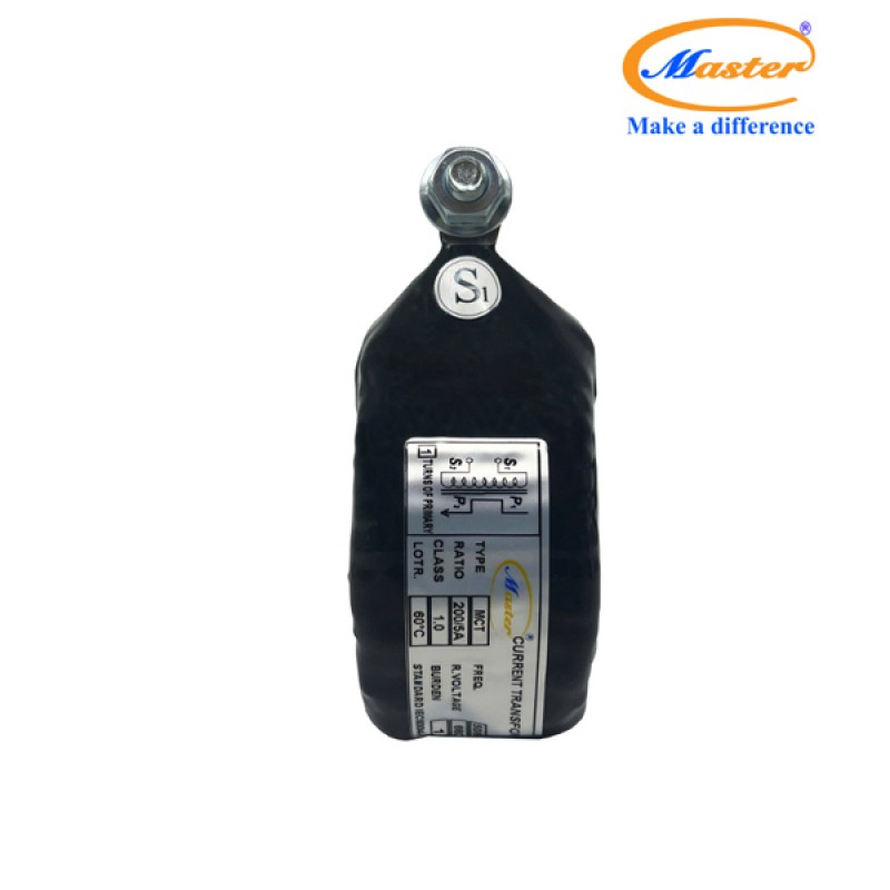 Biến Dòng Đo Lường MCT 200/5A CL1.0 15VA Master - Đúc Epoxy Tròn Đen