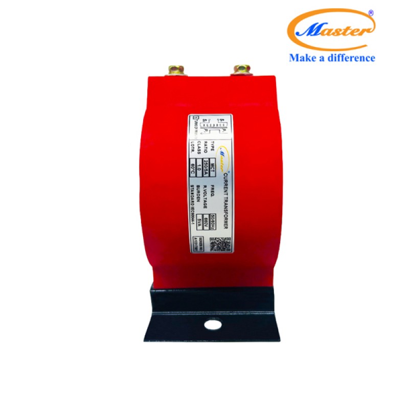 Biến Dòng Đo Lường MCT Đỏ 250/5A CL1.0 5VA Master (Loại Tròn)
