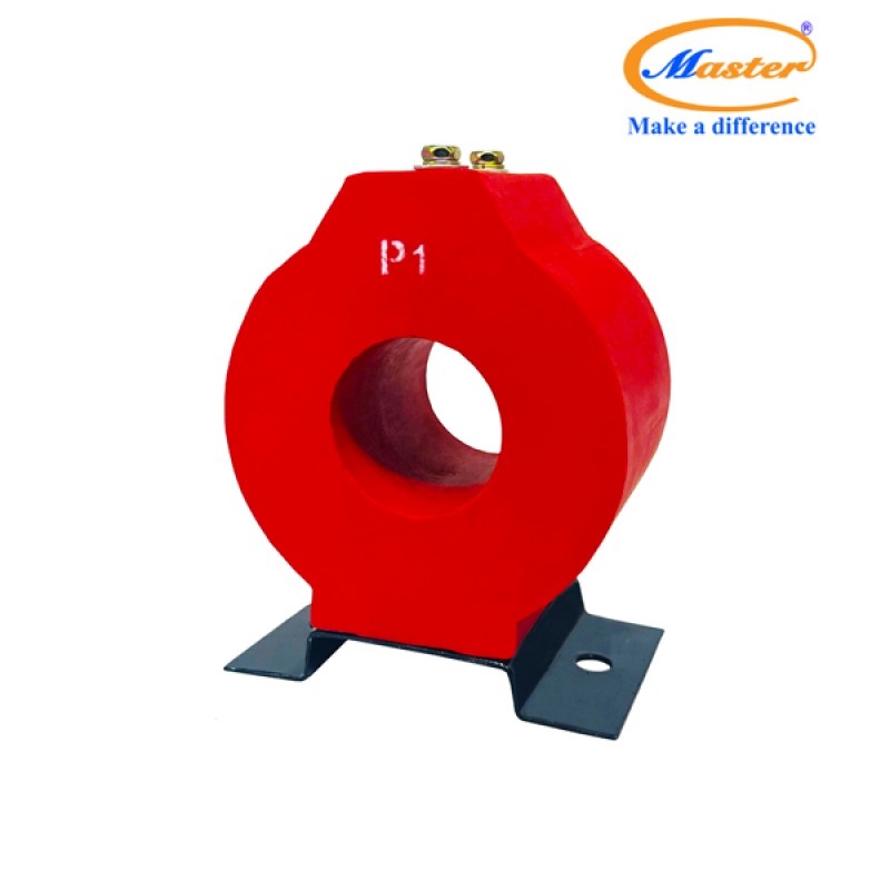 Biến Dòng Đo Lường MCT 300/5A CL1.0 5VA Master - Đúc Epoxy Tròn Đỏ