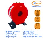 Biến Dòng Đo Lường MCT 50/5A CL0.5 15VA Master - Đúc Epoxy Tròn Đỏ