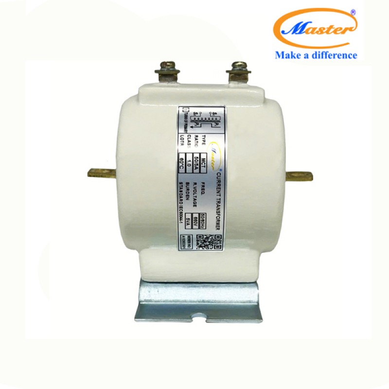 Biến Dòng Đo Lường MCT 50/5A CL1.0 5VA Master - Đúc Epoxy Tròn