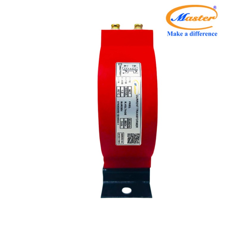 Biến Dòng Đo Lường MCT 630/5A CL1.0 5VA Master - Đúc Epoxy Tròn Đỏ
