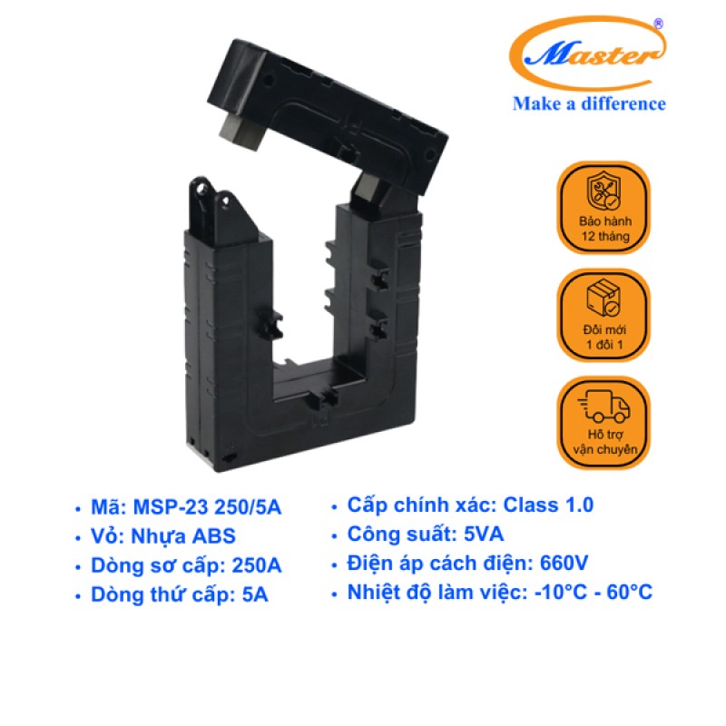 Biến Dòng Hở MSP-23 250/5A Master