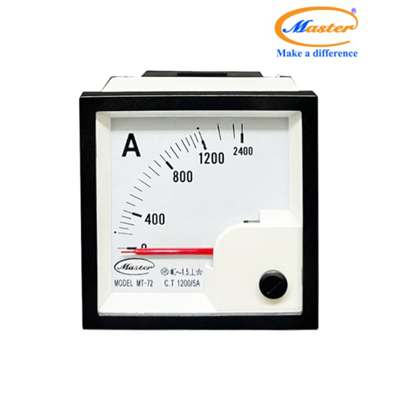Đồng Hồ Đo Ampe MT-72 1200/5A CL1.5 Master
