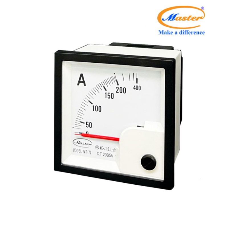 Đồng Hồ Đo Ampe MT-72 200/5A CL1.5 Master