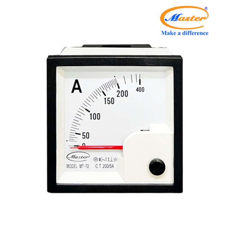 Đồng Hồ Đo Ampe MT-72 200/5A CL1.5 Master