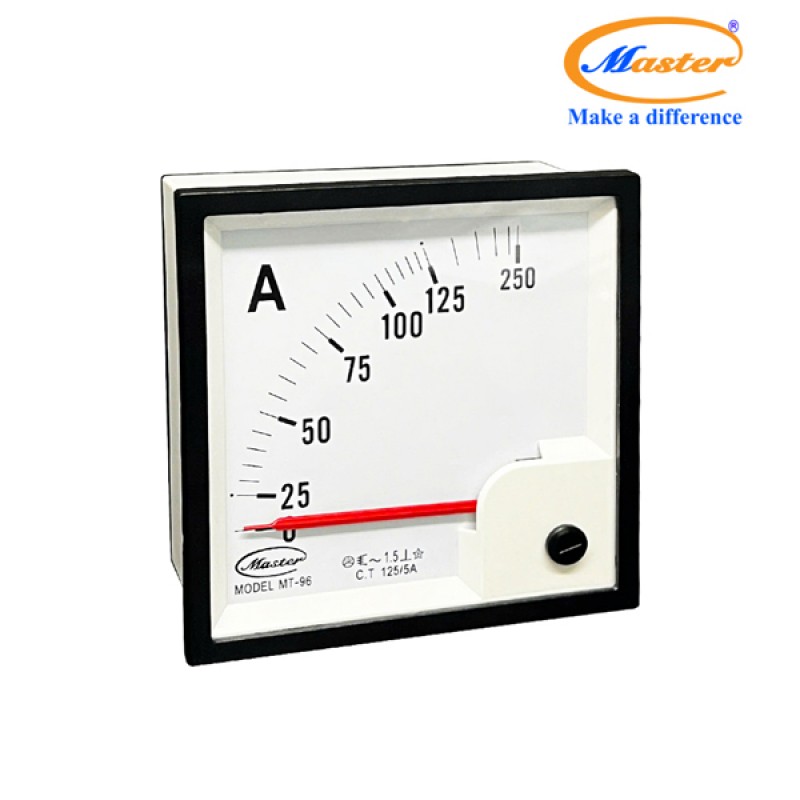 Đồng Hồ Đo Ampe MT-96 125/5A CL1.5 Master