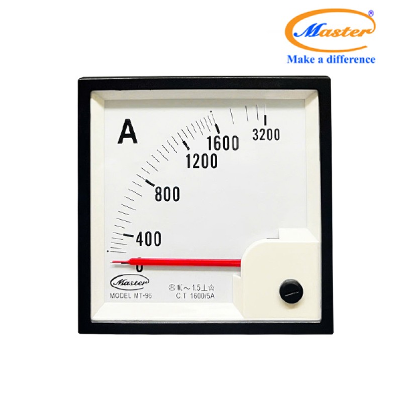 Đồng Hồ Đo Ampe MT-96 1600/5A CL1.5 Master