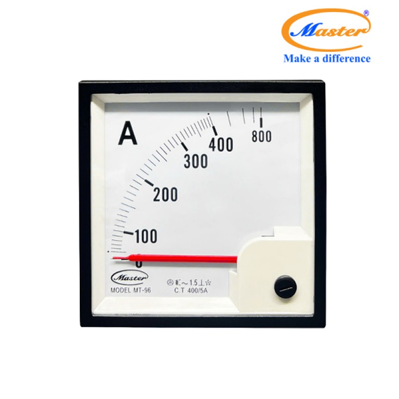 Đồng Hồ Đo Ampe MT-96 400/5A CL1.5 Master