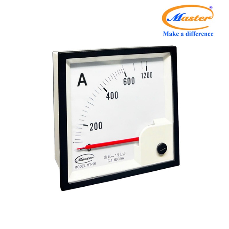 Đồng Hồ Đo Ampe MT-96 600/5A CL1.5 Master