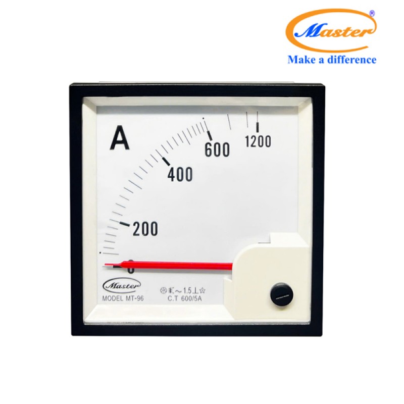 Đồng Hồ Đo Ampe MT-96 600/5A CL1.5 Master