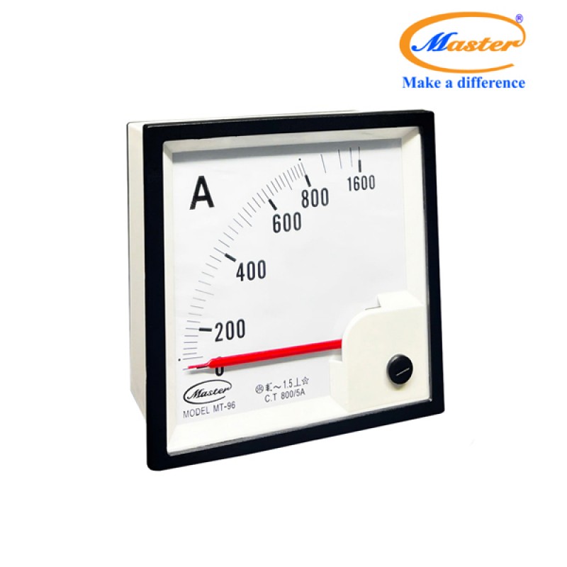 Đồng Hồ Đo Ampe MT-96 800/5A CL1.5 Master