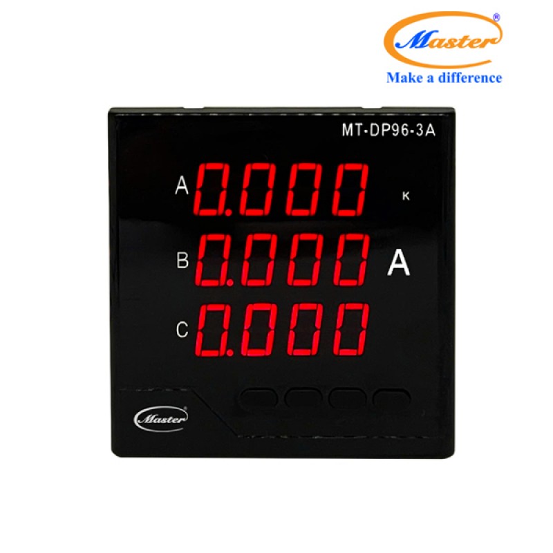 Đồng Hồ Đo Dòng Điện 3 Pha MT-DP96-3A Master