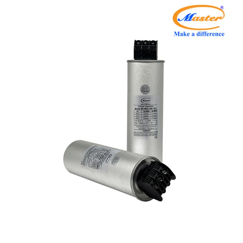 Tụ Bù Chống Cháy Nổ Master Tròn Loại Khô 3P 10KVAR 440VAC
