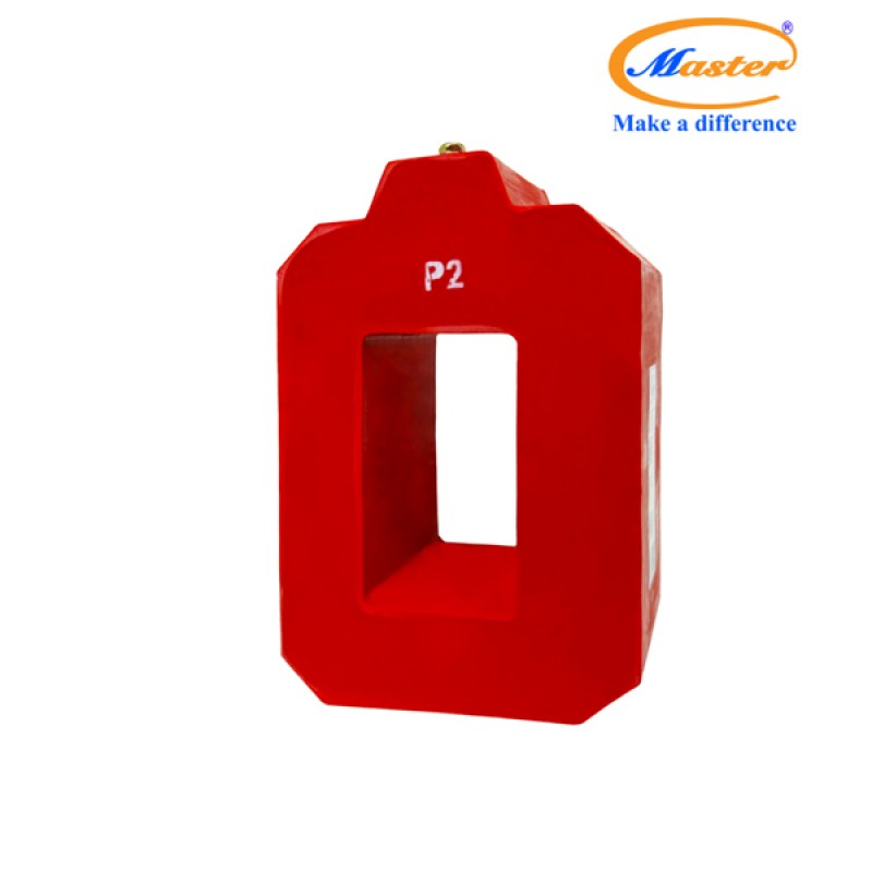 Biến Dòng Bảo Vệ PCT 800/5A Master - Đúc Epoxy Vuông Đỏ