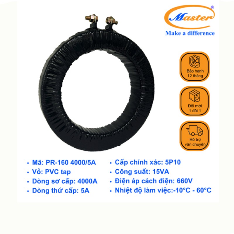 Biến Dòng Bảo Vệ Băng Quấn PR-130 4000/5A 5P10 15VA